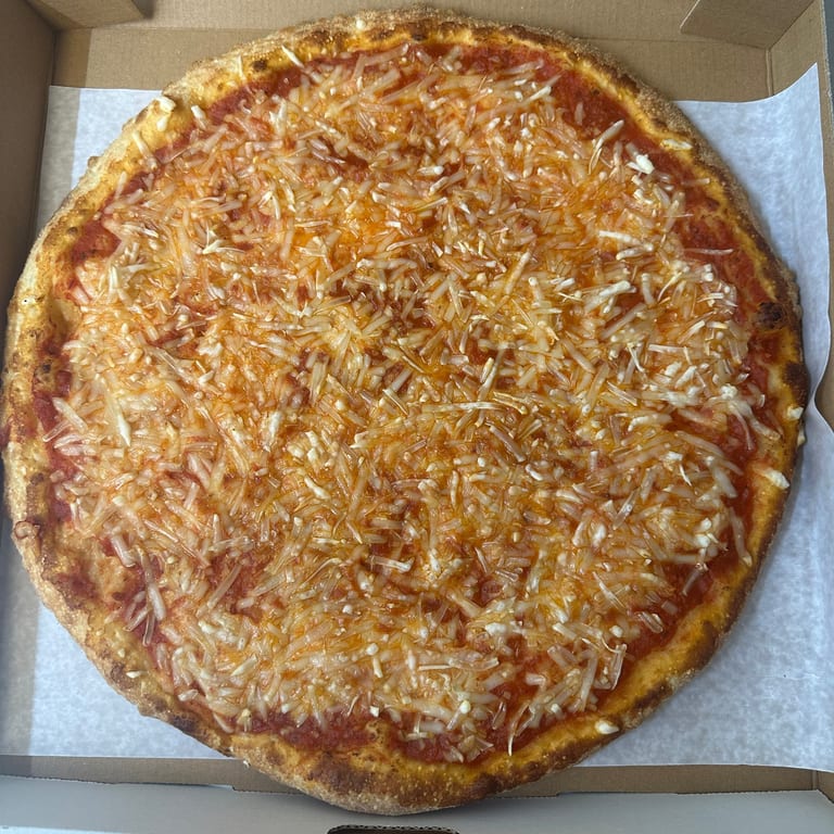 Savor our vegan pizza